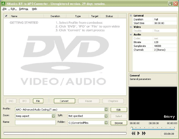 Converting all video files to AAC, AC3, AIFF, AMR_NB, AMR_WB, AIFF, FLAC etc.