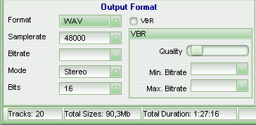 4Musics Multiformat Converter WAV Form